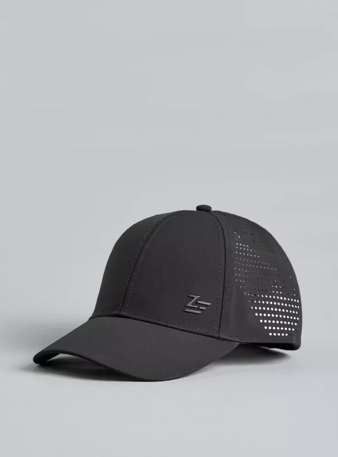 Textured Cap with Hook and Loop Strap Closure-1