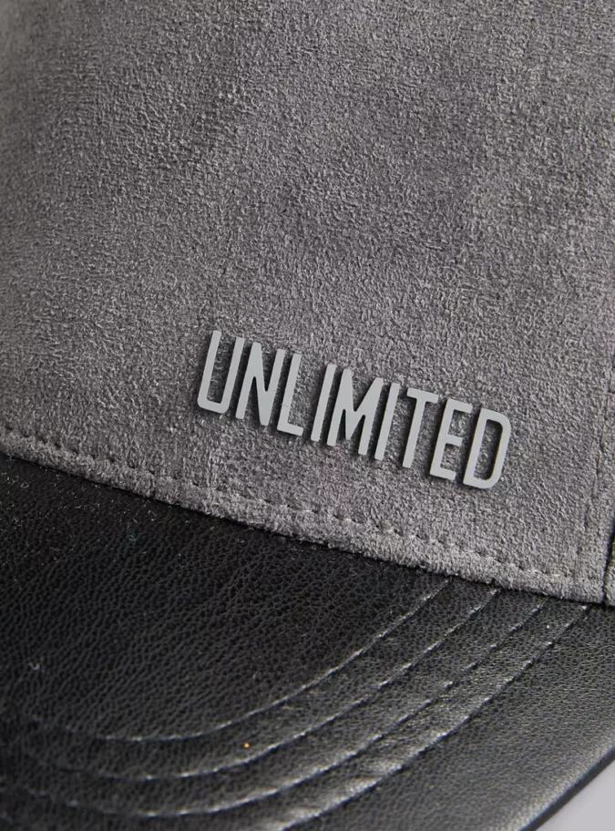 Textured Cap with Hook and Loop Strap Closure-3