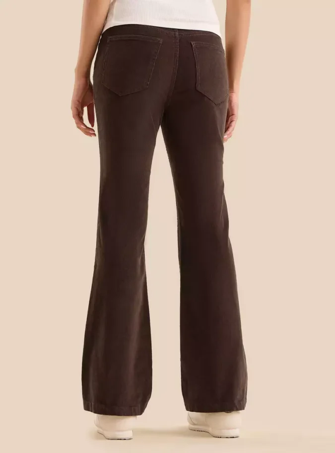 Textured Flared Jeans-2