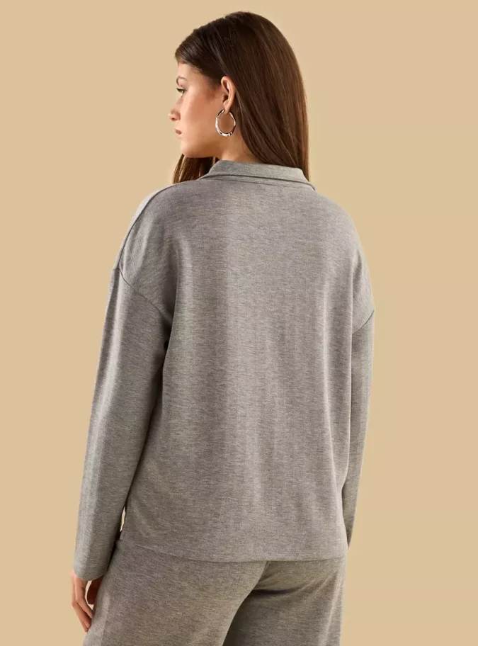 Textured Polo Top-2