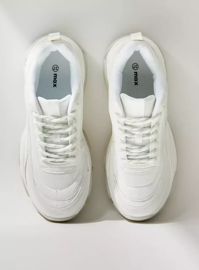 Textured Sports Shoes with Lace-Up Closure-2