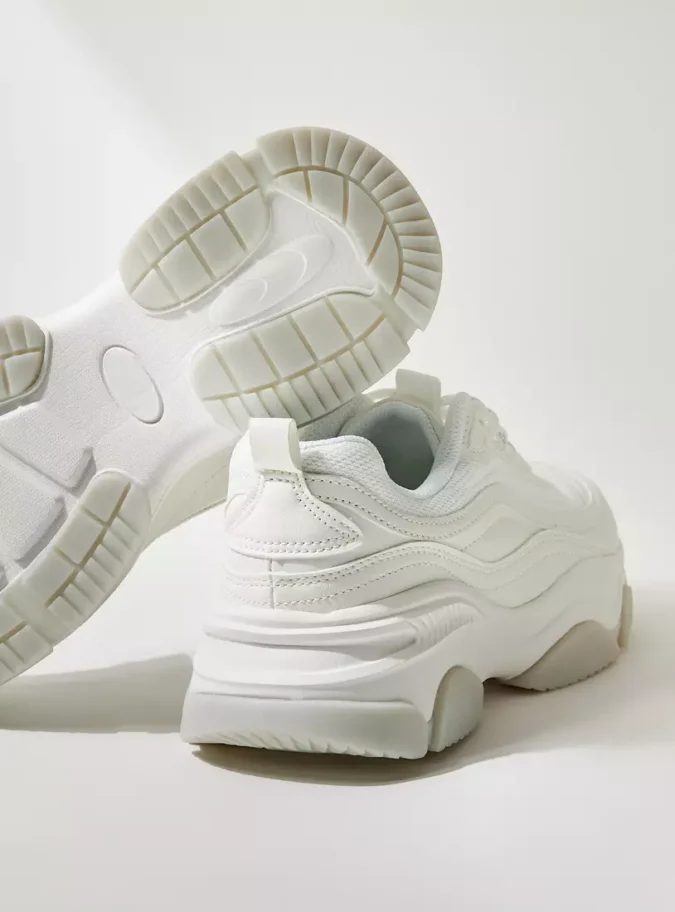 Textured Sports Shoes with Lace-Up Closure-4