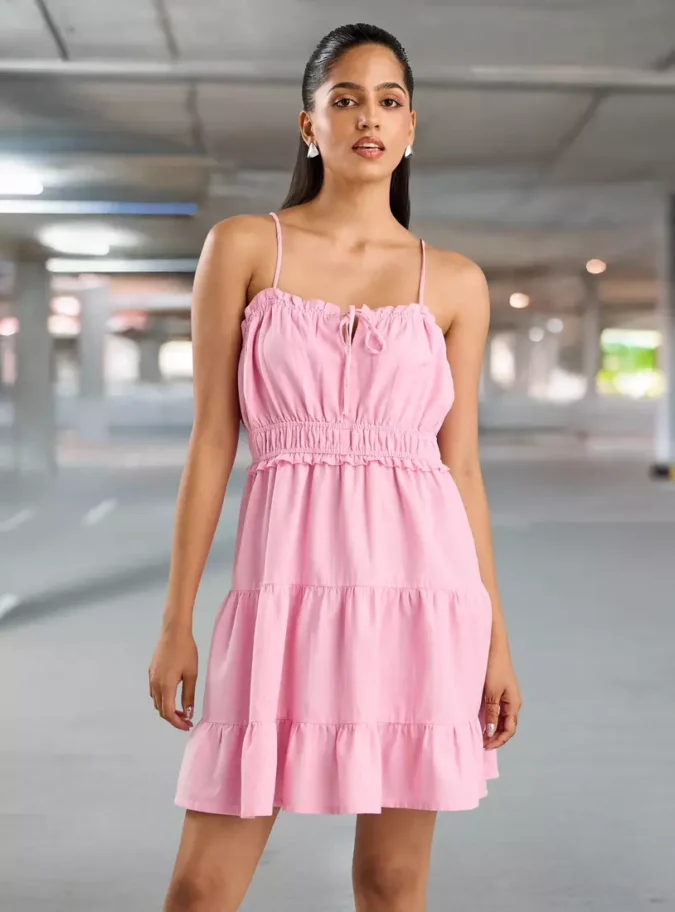 Tiered Strappy Dress-1