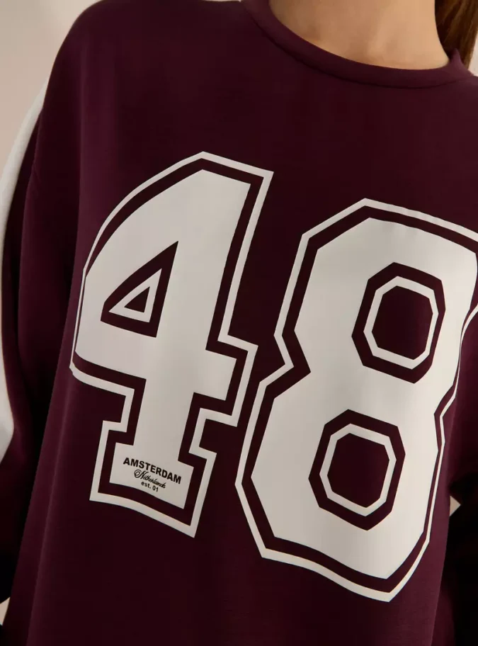 Varsity Print Sweatshirt-3