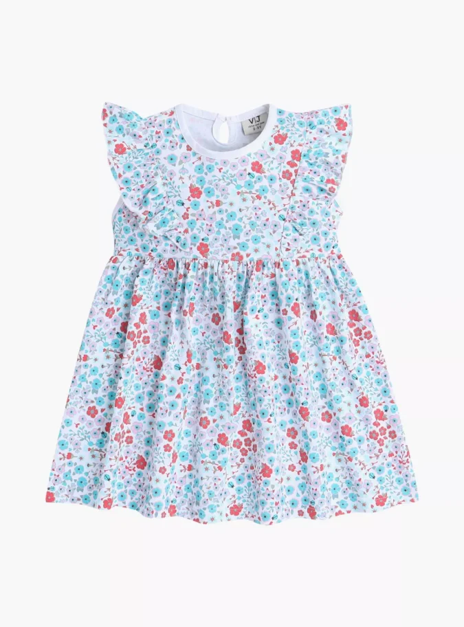 Victor and Jane 2-Piece Floral Printed Cap Sleeves -3