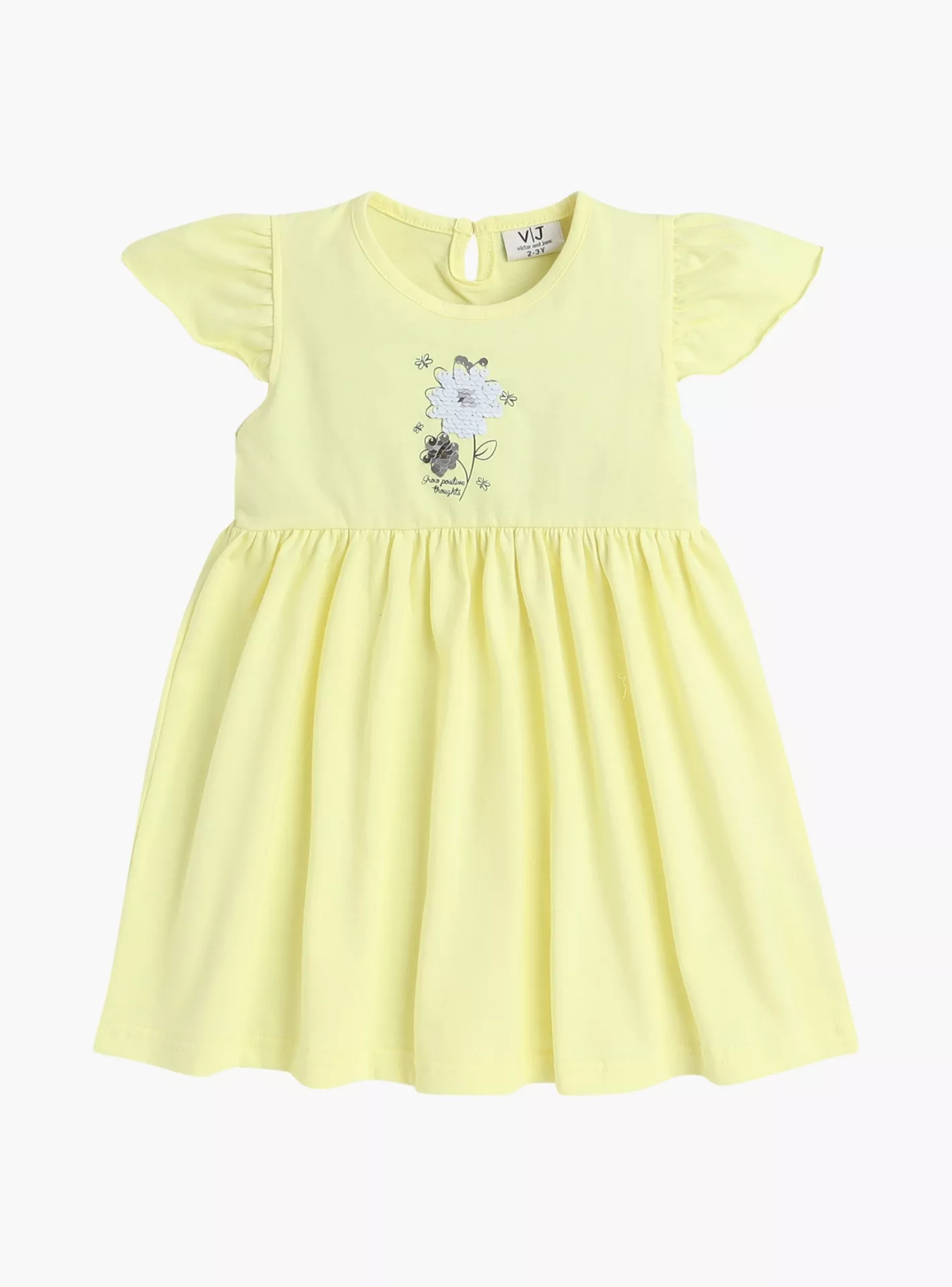 Victor and Jane 2-Piece Floral Printed Cap Sleeves Dresses-2