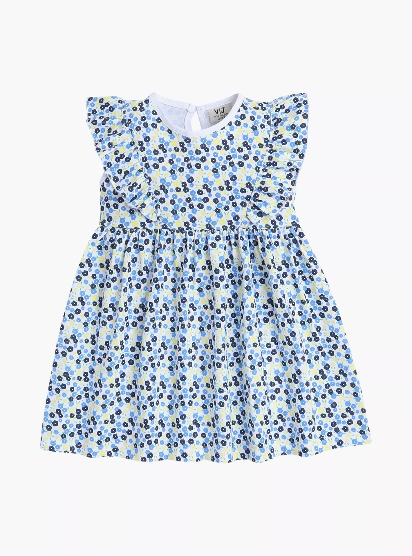 Victor and Jane 2-Piece Floral Printed Cap Sleeves Dresses -3