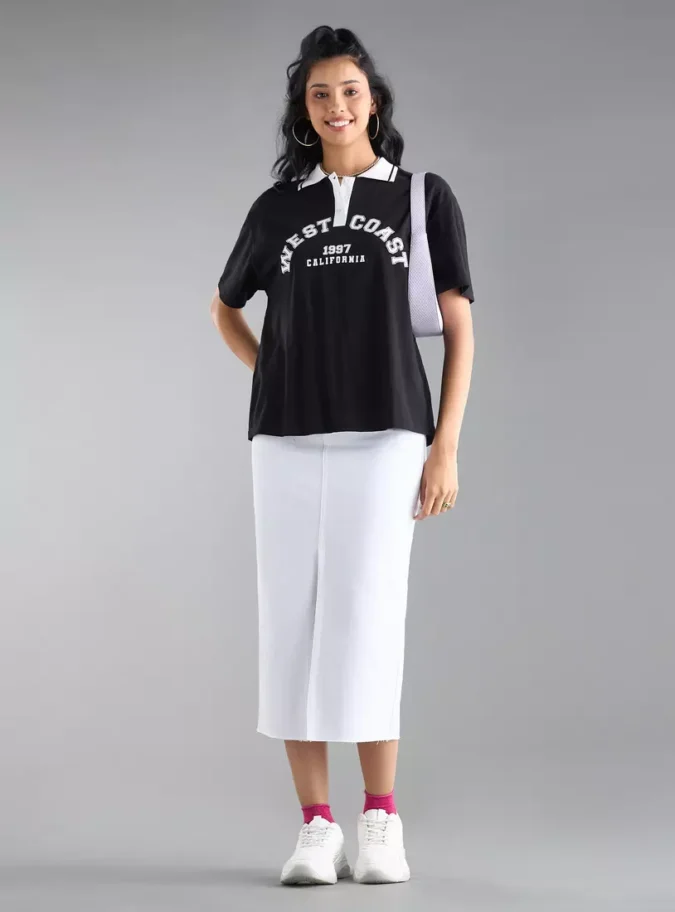 West Coast California Print Polo T-shirt-4