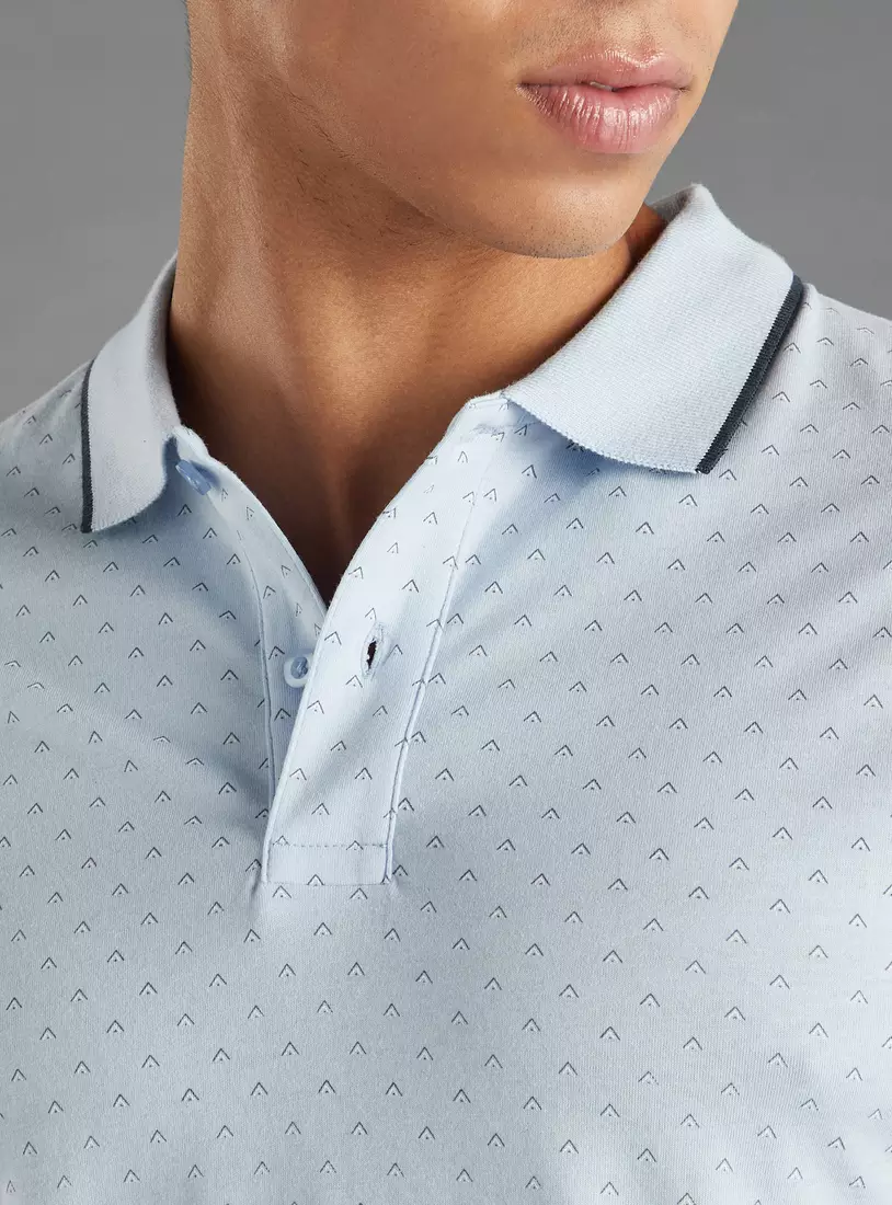 All-Over Printed Better Cotton Polo T-shirt-2