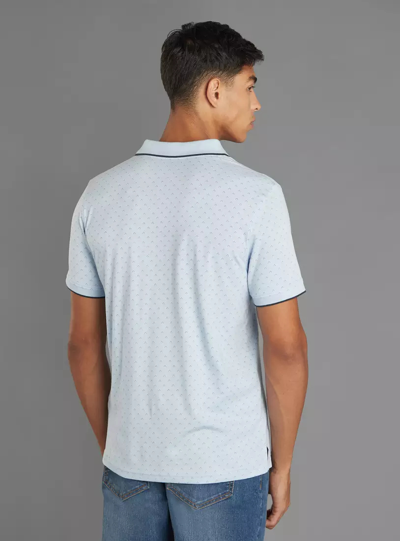 All-Over Printed Better Cotton Polo T-shirt-3