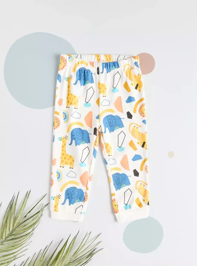 All-Over Safari Print Cotton Pyjama Set-3