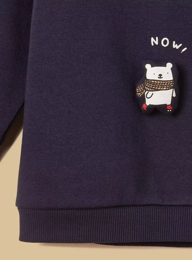 Animal Applique Sweatshirt-4