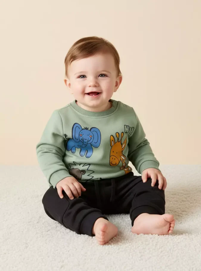 Animal Print Sweatshirt-1