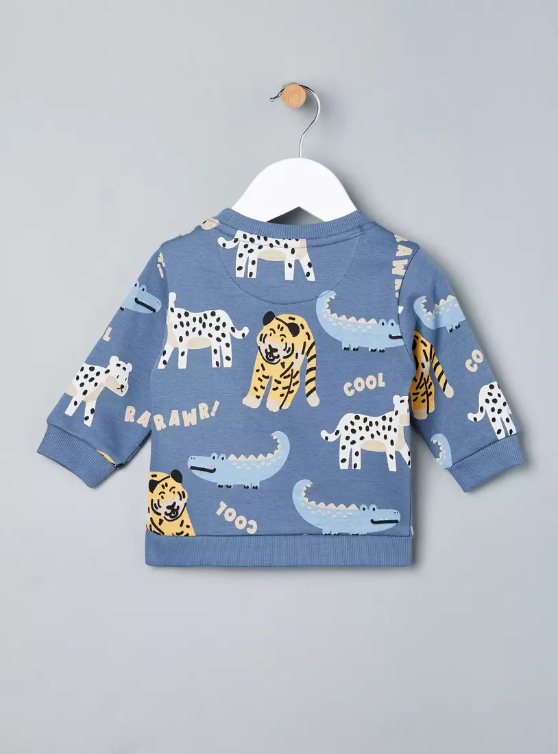 Animal Print Sweatshirt -2