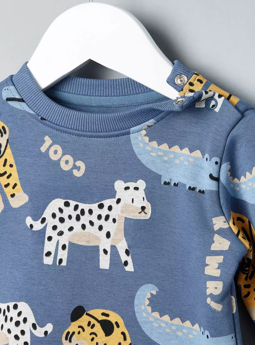 Animal Print Sweatshirt -3