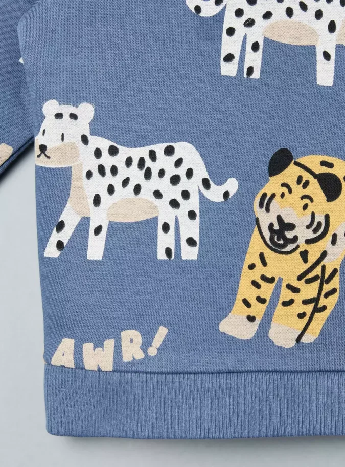 Animal Print Sweatshirt -4