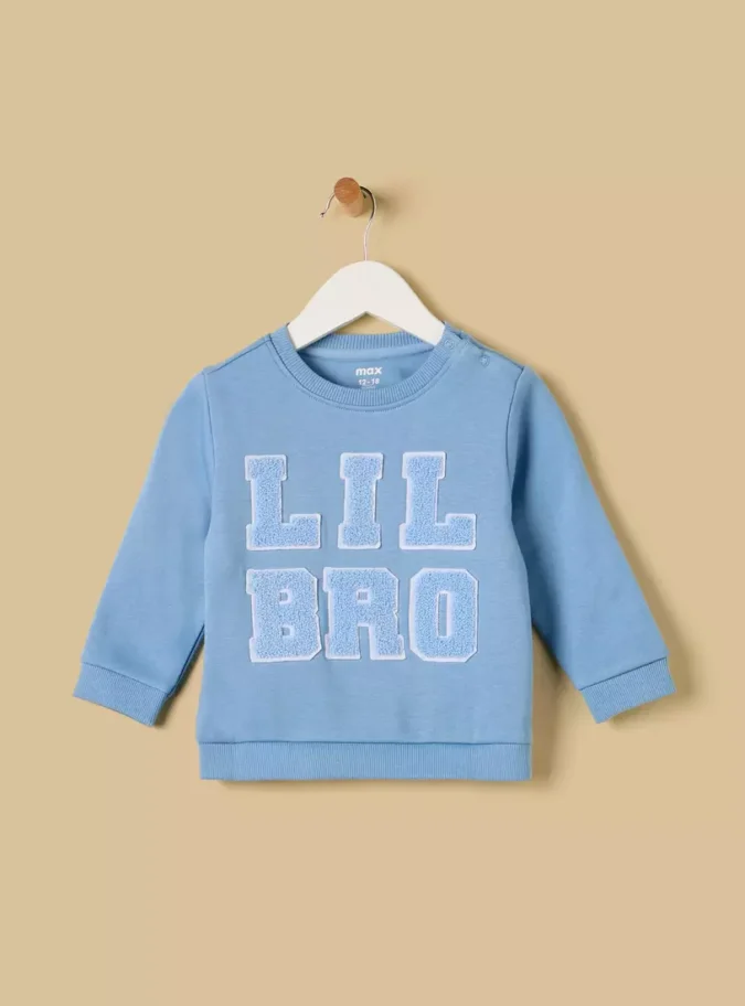 Applique Accent Sweatshirt-1