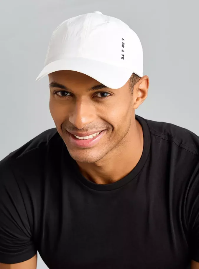 Applique Detail Cap with Buckled Strap Closure-1