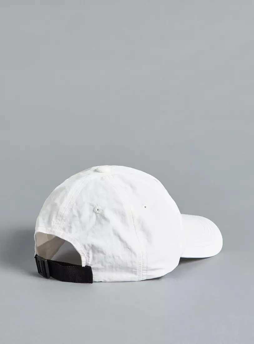 Applique Detail Cap with Buckled Strap Closure-3