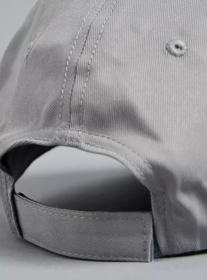 Applique Detail Cap with Hook and Loop Closure-4