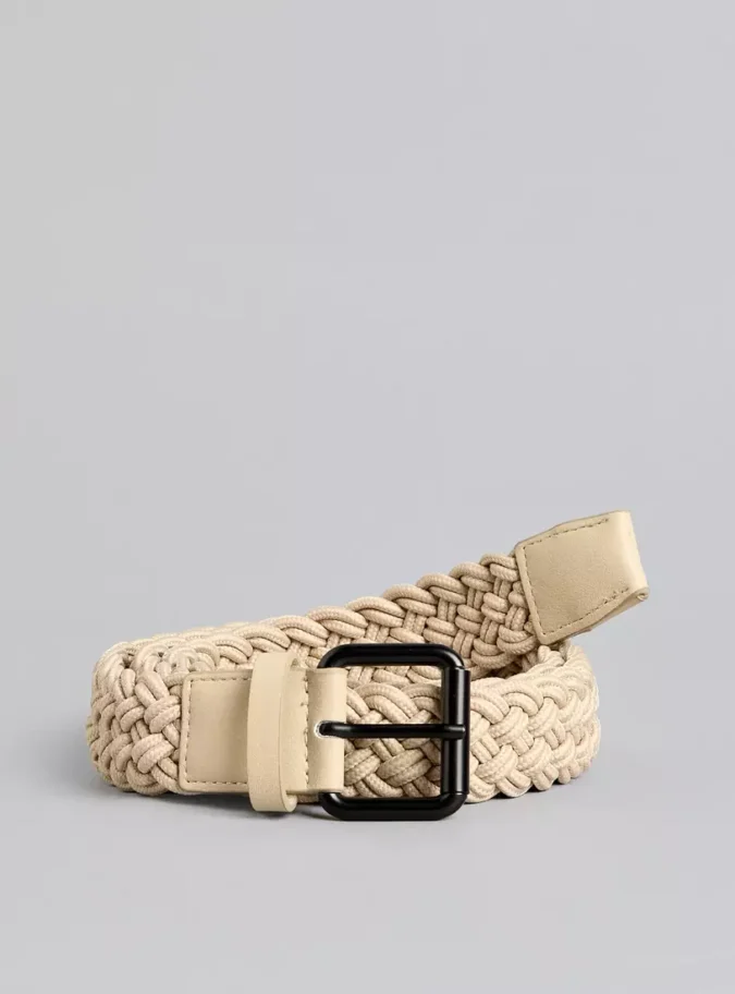 Braided Belt with Pin Buckle Closure-1