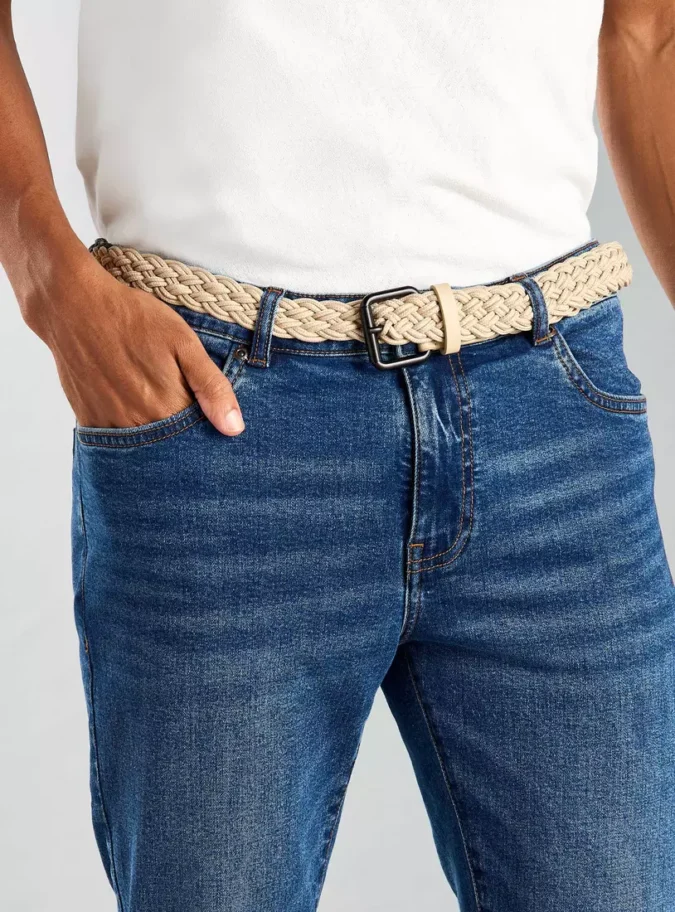 Braided Belt with Pin Buckle Closure-2