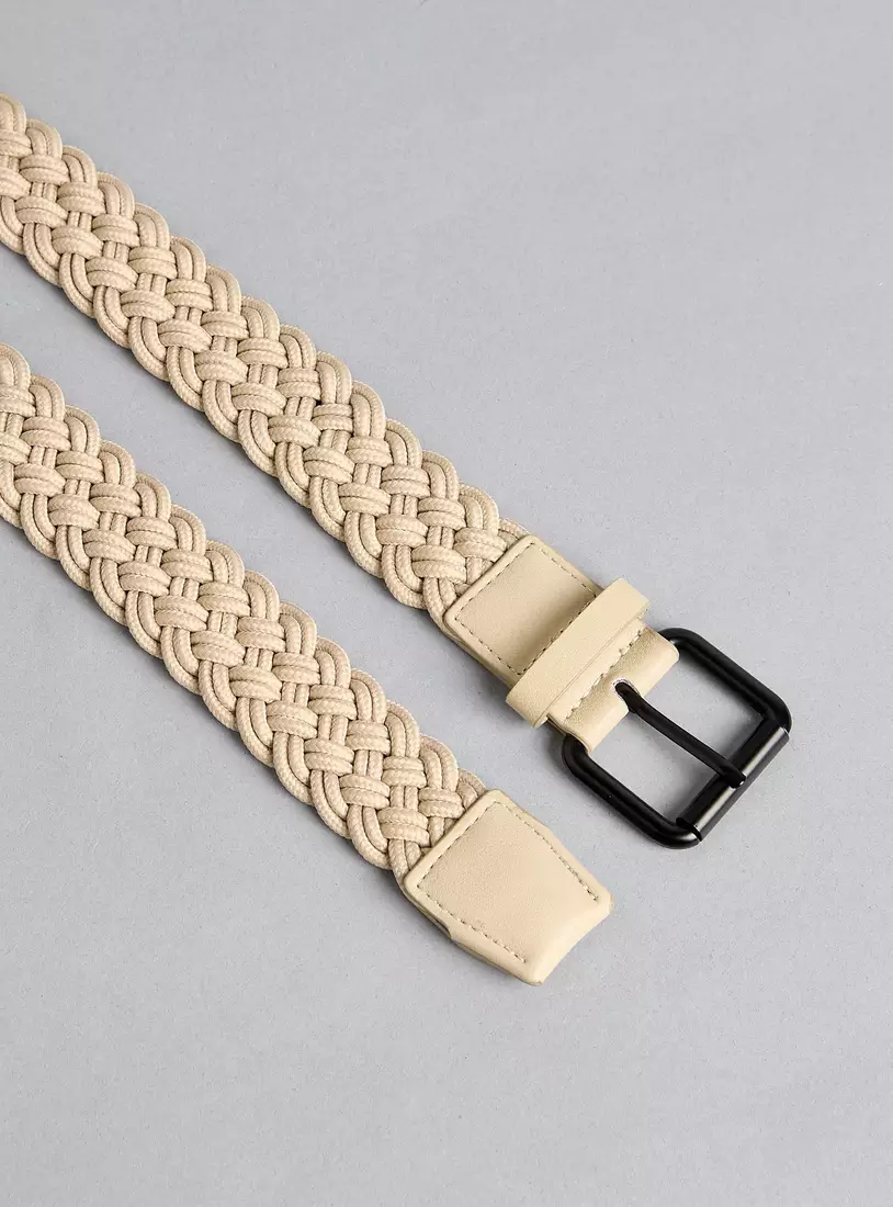 Braided Belt with Pin Buckle Closure-4