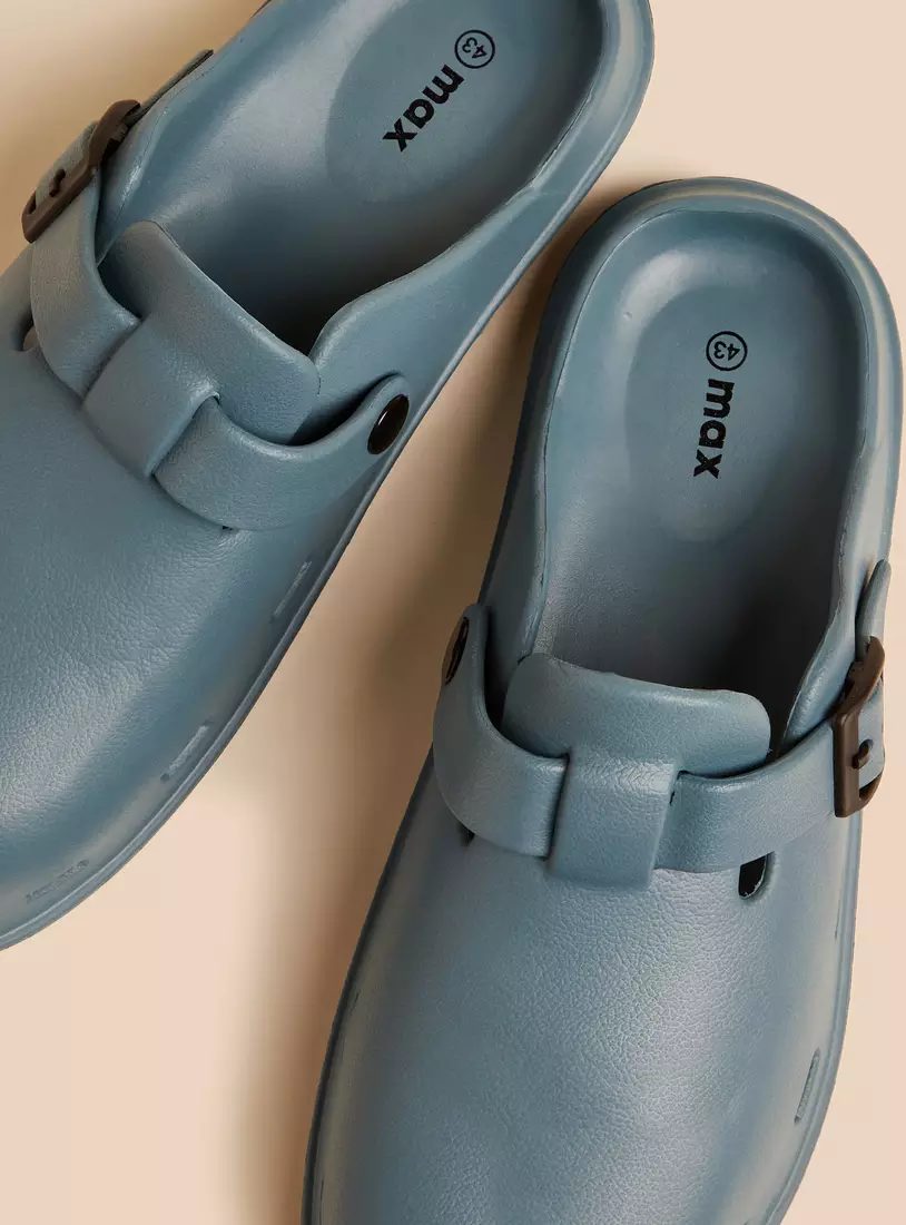 Buckle Accent Clogs -2