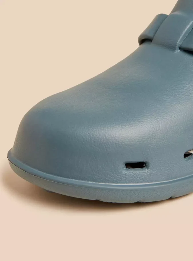 Buckle Accent Clogs -3