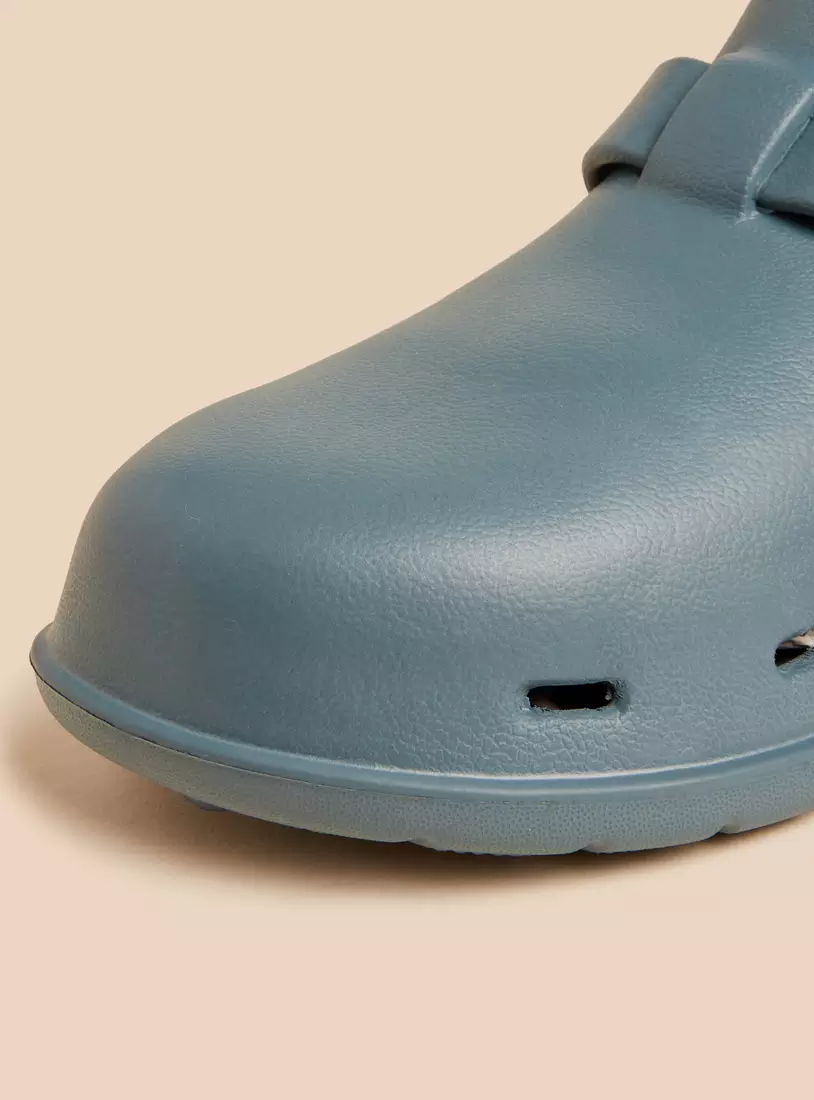 Buckle Accent Clogs -3