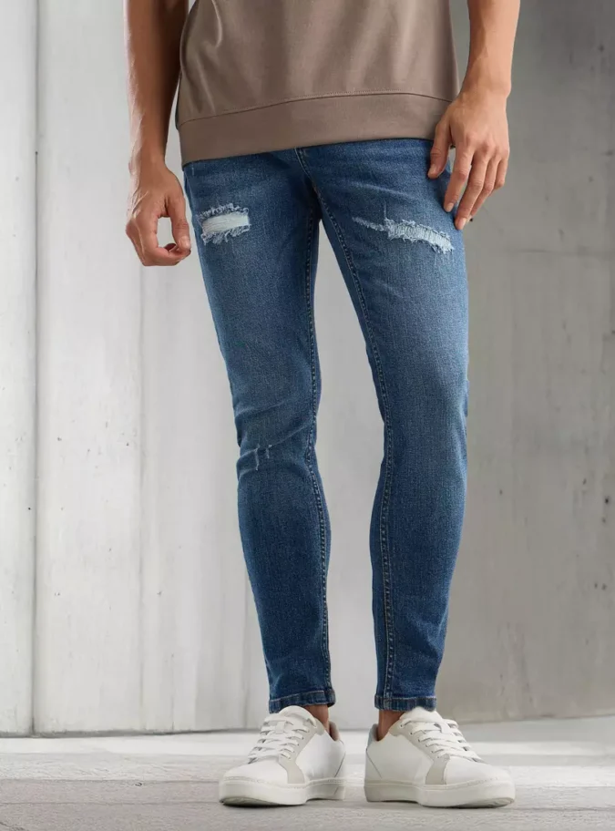 Carrot Fit Constructed Jeans-1
