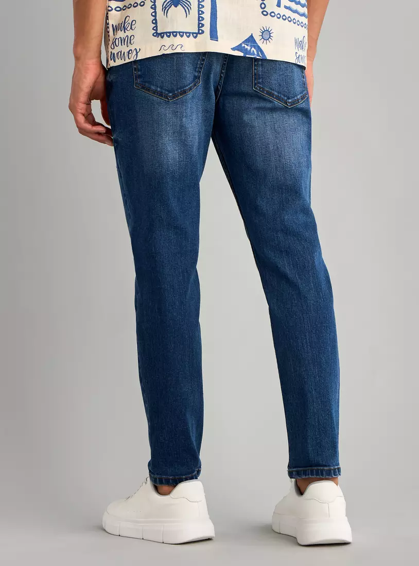 Carrot Fit Constructed Jeans-2
