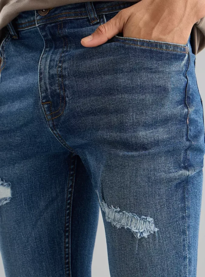 Carrot Fit Constructed Jeans-3