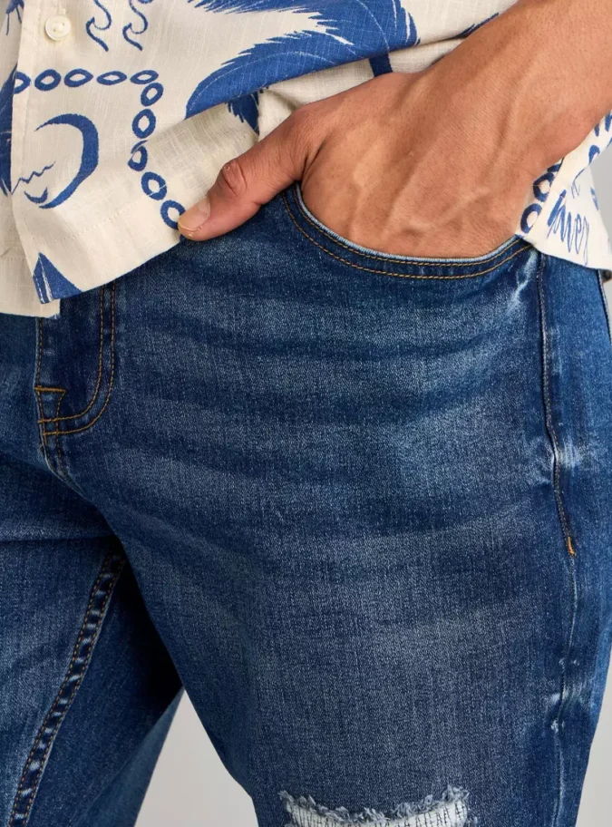 Carrot Fit Constructed Jeans-3