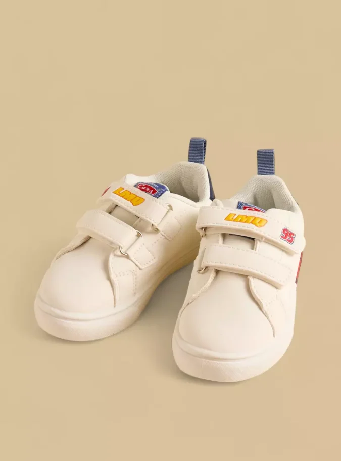 Cars Print Shoes with Hook and Loop Closure-1