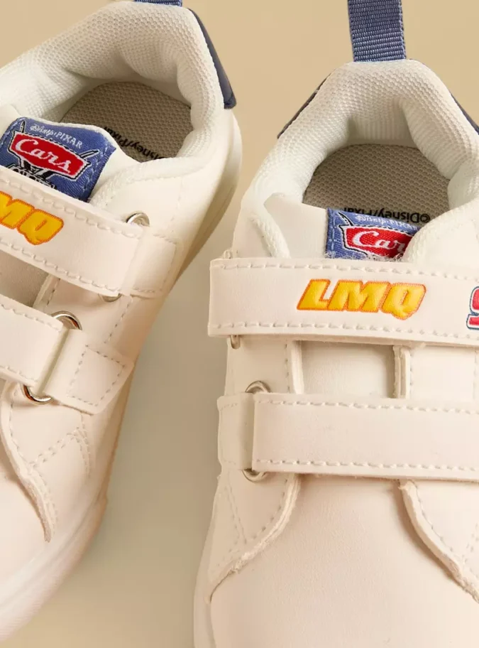 Cars Print Shoes with Hook and Loop Closure-2