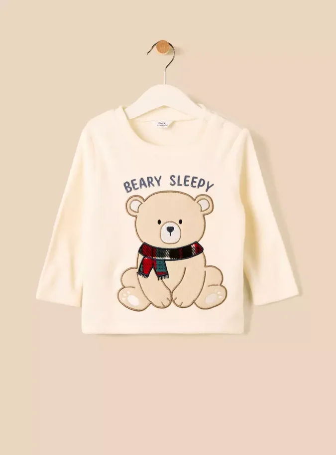 Checked Fleece Pyjama Set-3