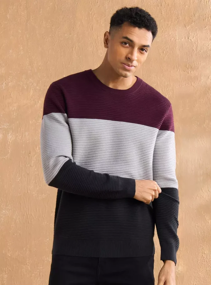 Colourblock Sweater-1