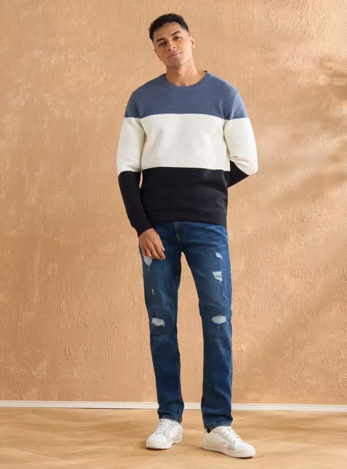 Colourblock Sweater-3