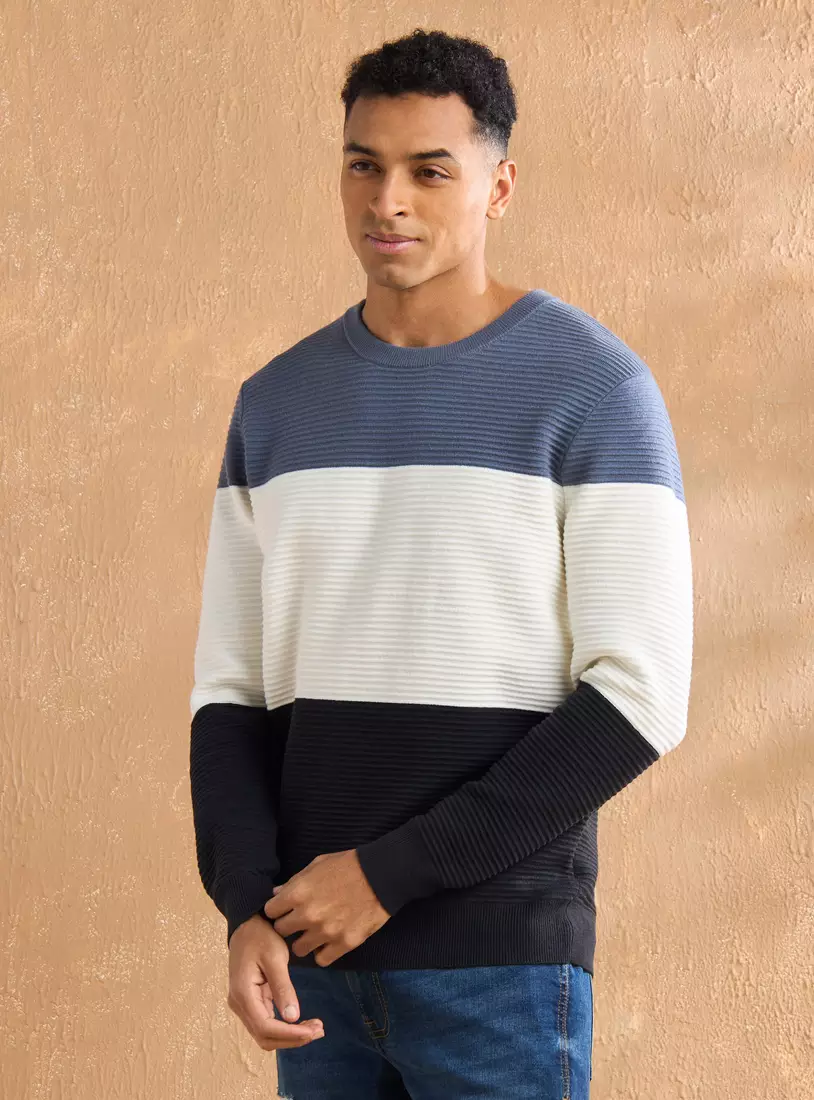Colourblock Sweater-4