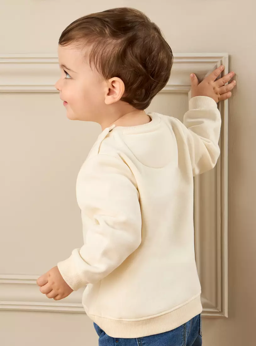 Comfort Fit Full Length Jeans with Elasticated Waistband and Pockets-3