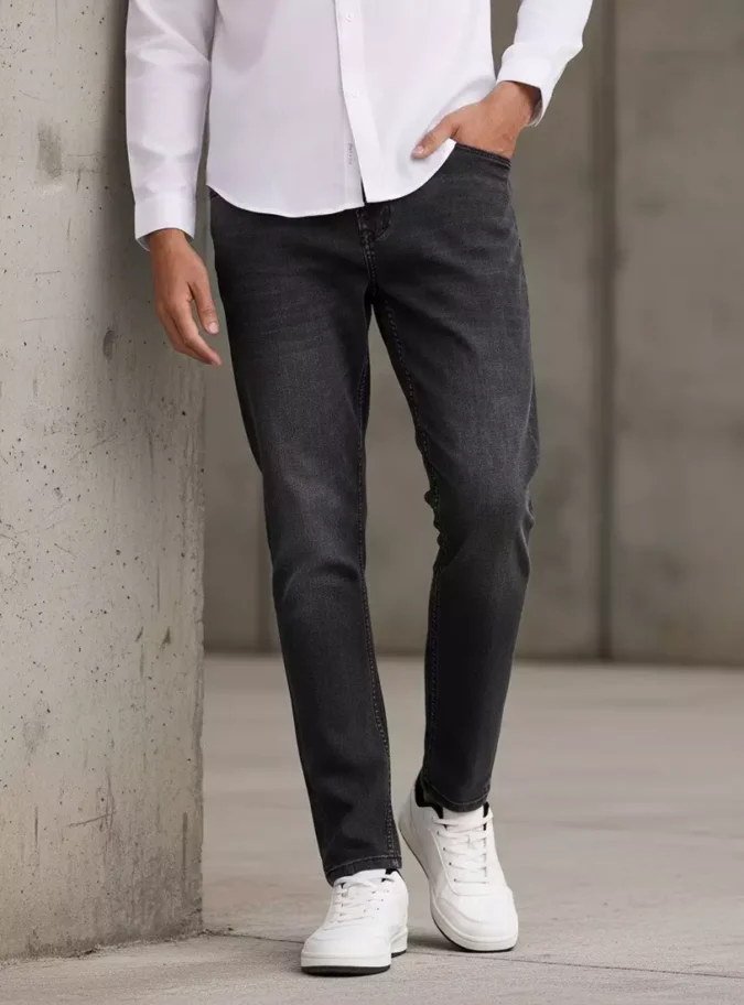 Constructed Skinny Fit Cropped Jeans-1