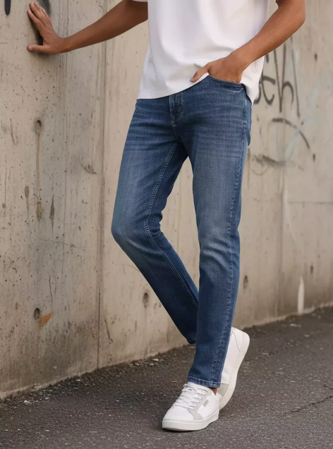 Constructed Skinny Fit Cropped Jeans-1