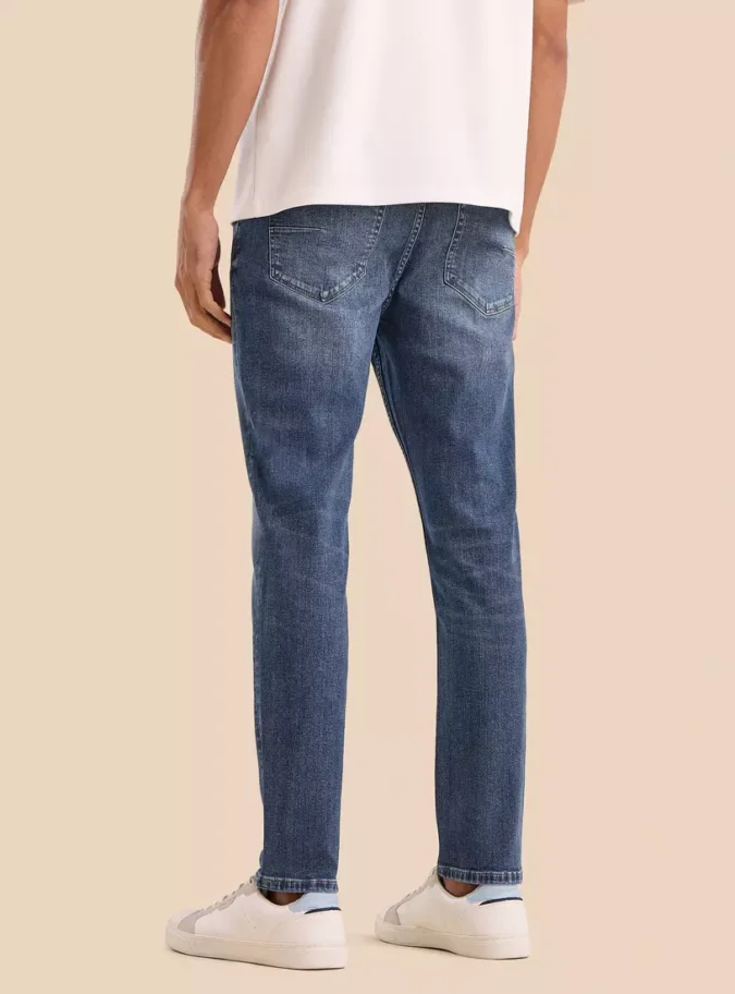 Constructed Skinny Fit Cropped Jeans-2