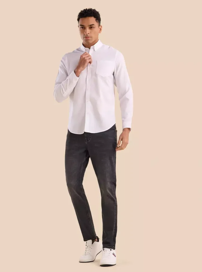 Constructed Skinny Fit Cropped Jeans-4