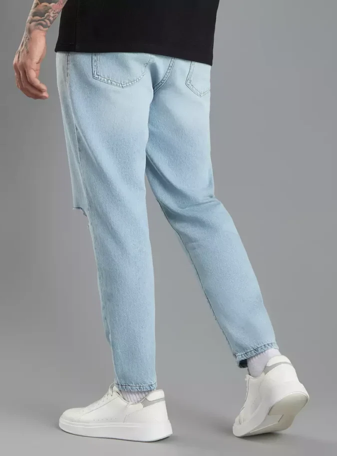 Constructed Tapered Fit Jeans-2