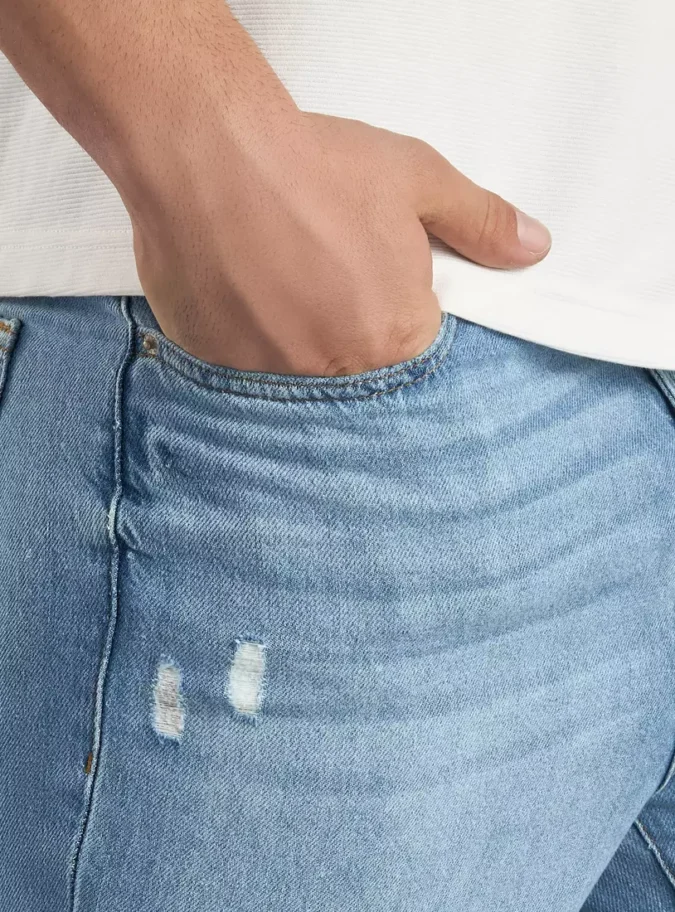 Constructed Tapered Fit Jeans-3