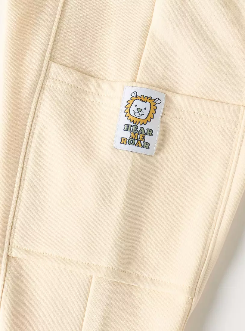 Cut and Sew Cargo Joggers-4