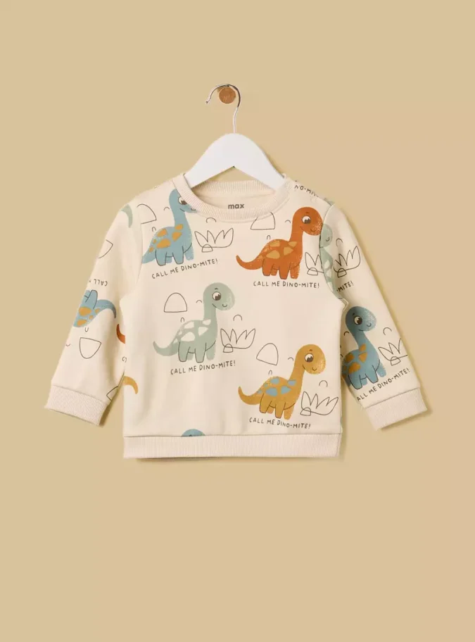Dinosaur Print Sweatshirt -1