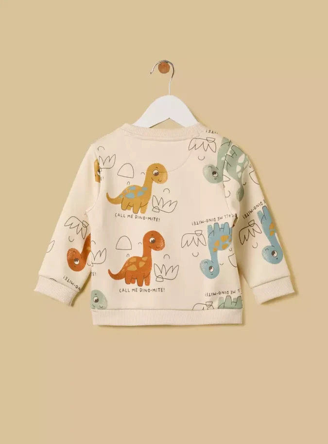 Dinosaur Print Sweatshirt -2